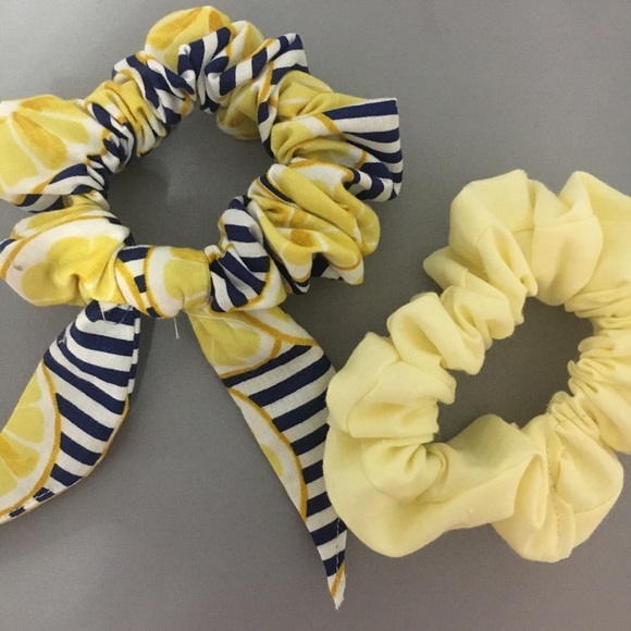 Yellow lemon scrunchie set - Picture 2 of 2